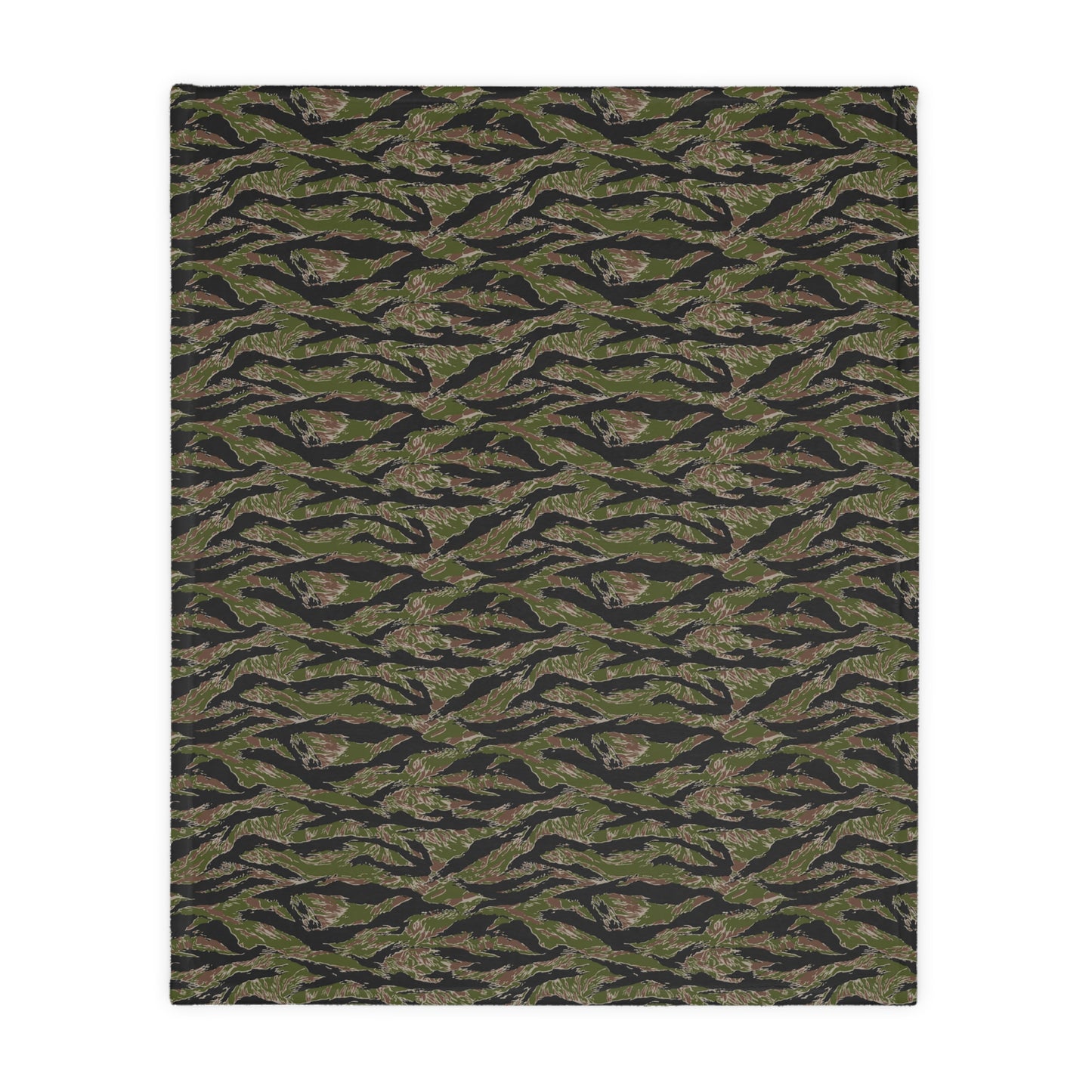 Tiger Stripe Jungle CAMO Two-Sided Velveteen Microfiber Blanket