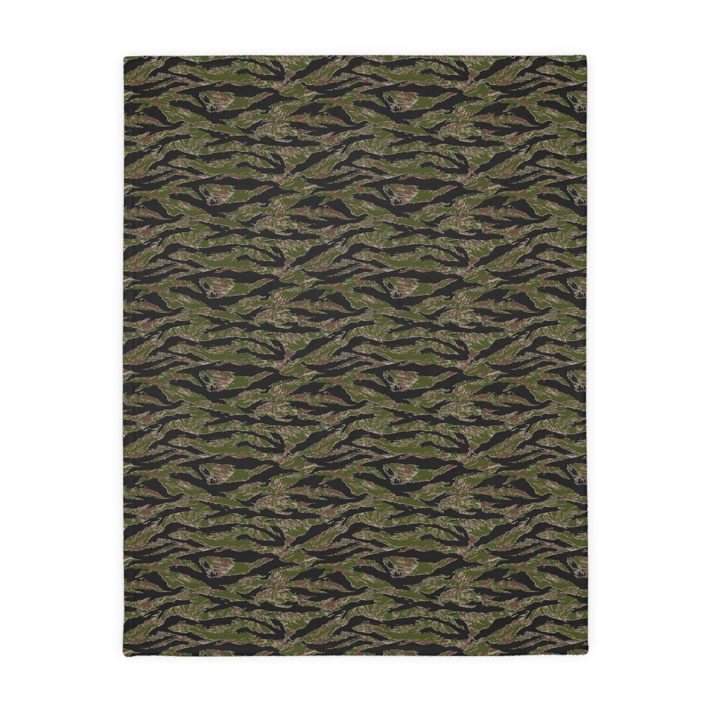 Tiger Stripe Jungle CAMO Two-Sided Velveteen Microfiber Blanket