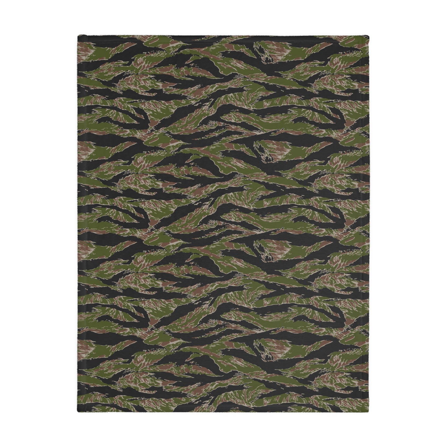 Tiger Stripe Jungle CAMO Two-Sided Velveteen Microfiber Blanket