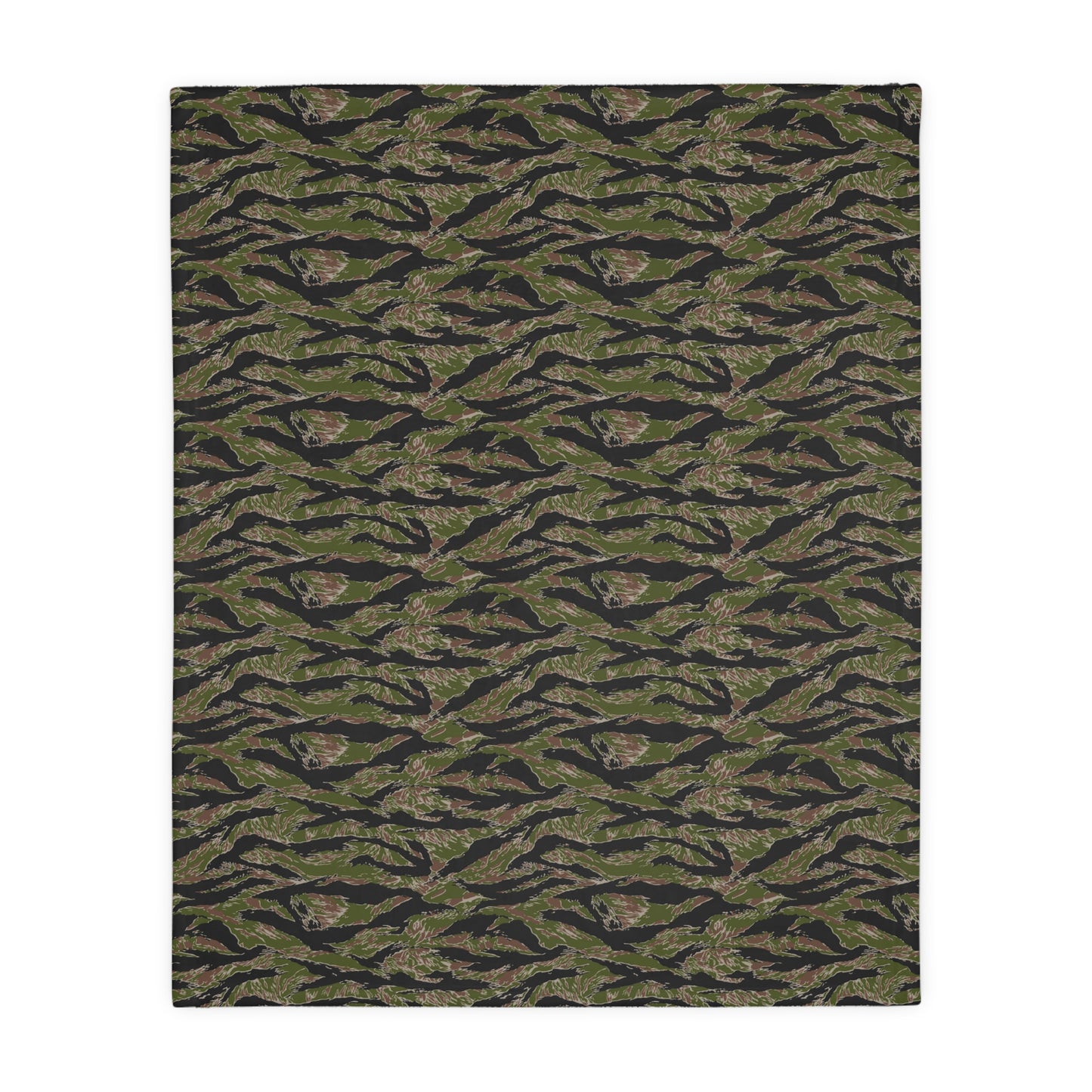 Tiger Stripe Jungle CAMO Two-Sided Velveteen Microfiber Blanket