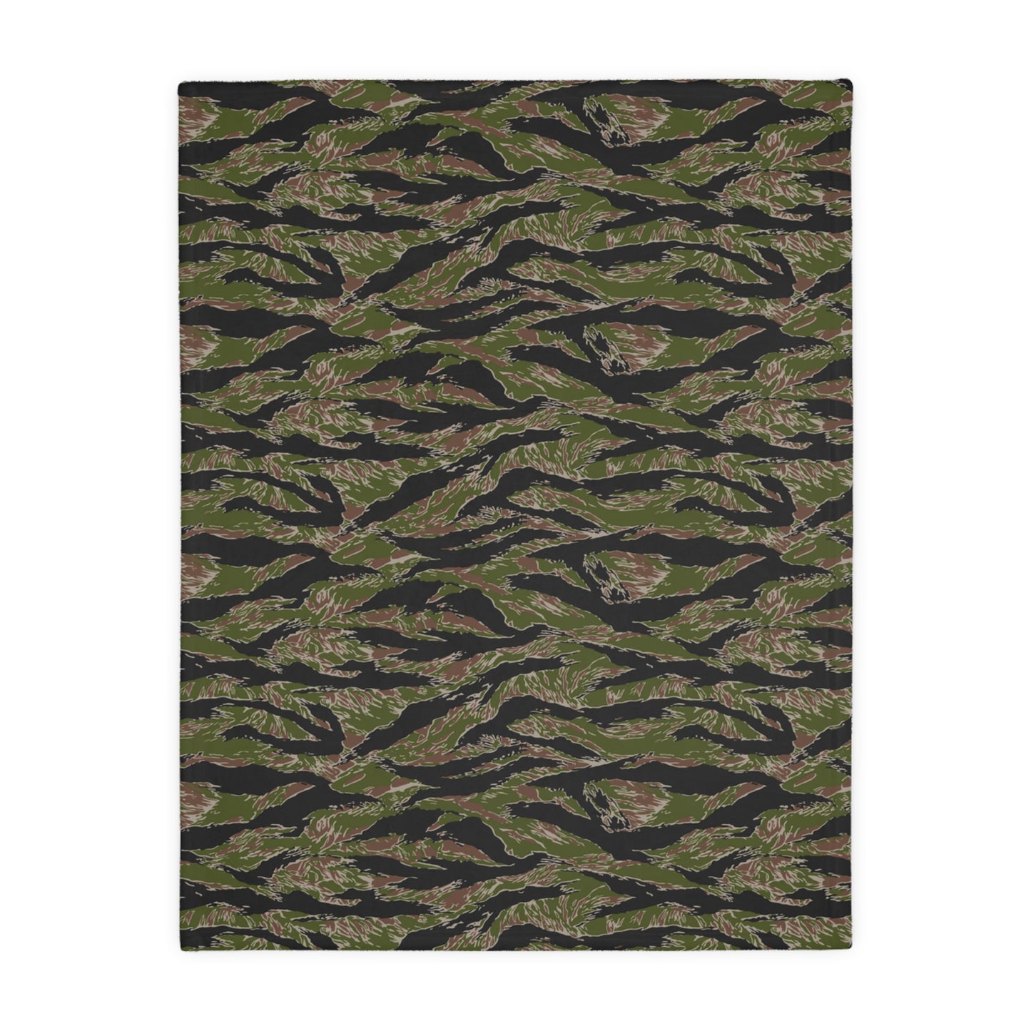 Tiger Stripe Jungle CAMO Two-Sided Velveteen Microfiber Blanket