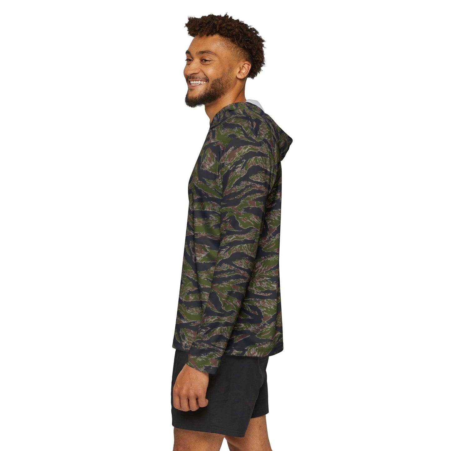 Tiger Stripe Jungle CAMO Mens Sports Warmup Hoodie