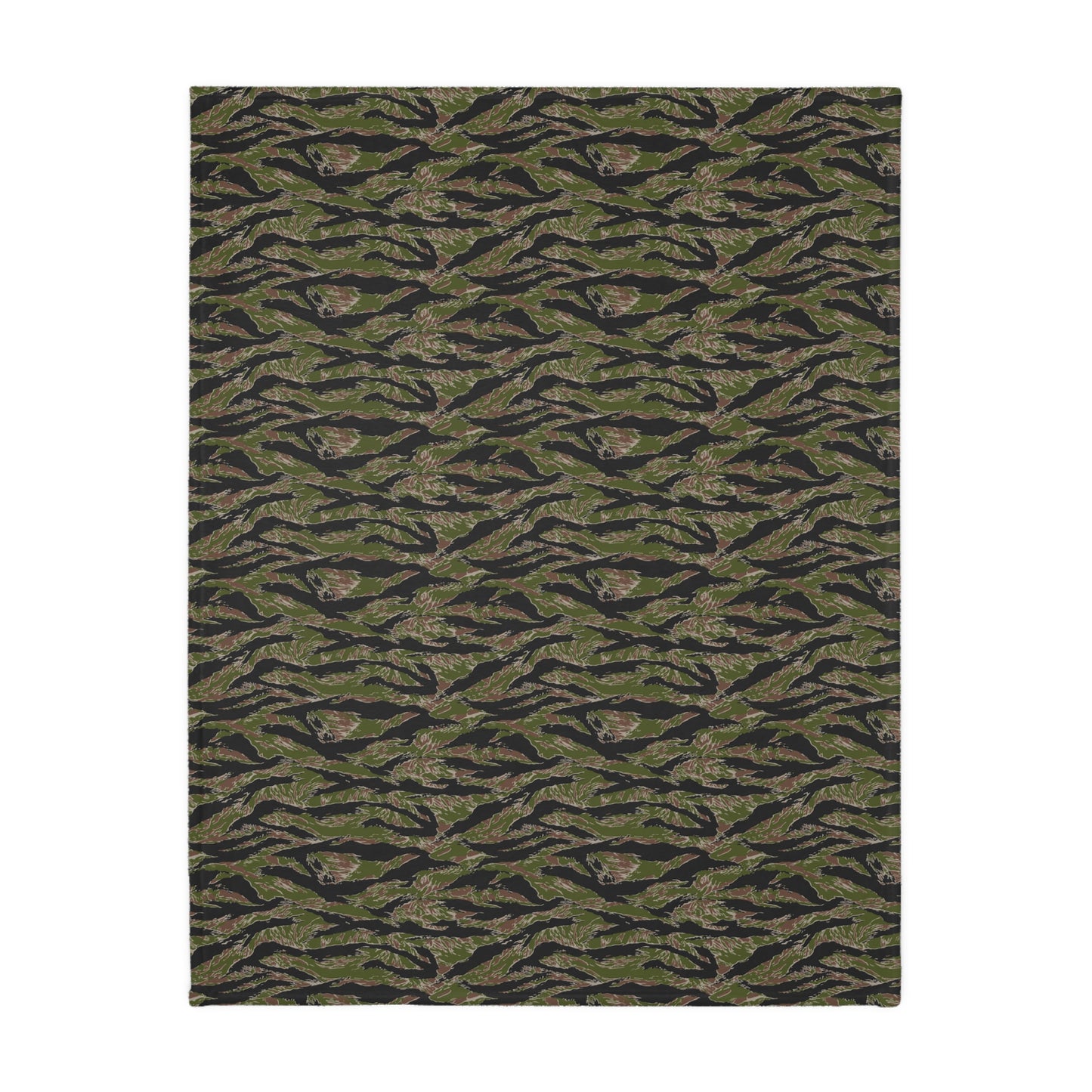 Tiger Stripe Jungle CAMO Two-Sided Velveteen Microfiber Blanket