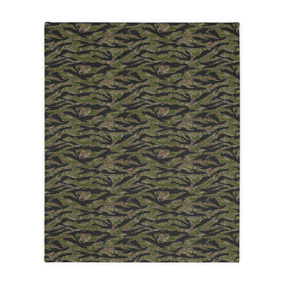 Tiger Stripe Jungle CAMO Two-Sided Velveteen Microfiber Blanket