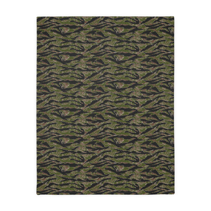 Tiger Stripe Jungle CAMO Two-Sided Velveteen Microfiber Blanket