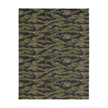 Tiger Stripe Jungle CAMO Two-Sided Velveteen Microfiber Blanket