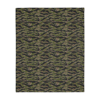 Tiger Stripe Jungle CAMO Two-Sided Velveteen Microfiber Blanket