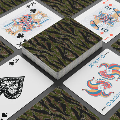 Tiger Stripe Jungle CAMO Poker Playing Cards