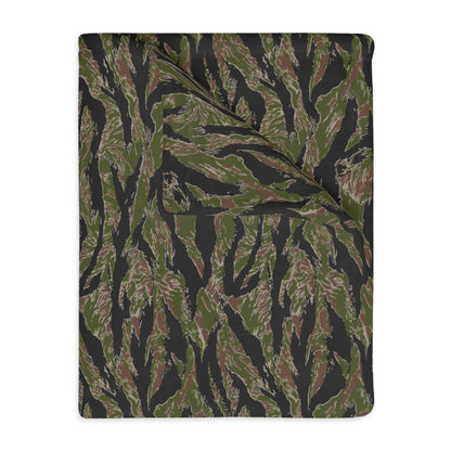 Tiger Stripe Jungle CAMO Two-Sided Velveteen Microfiber Blanket