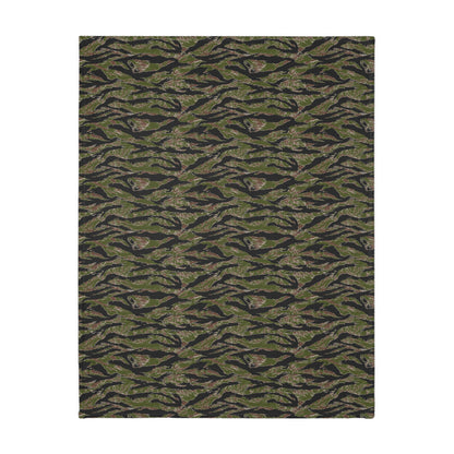 Tiger Stripe Jungle CAMO Two-Sided Velveteen Microfiber Blanket